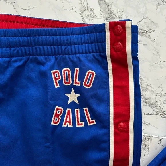 Polo Sport Polo Ball Satin Rugby 67 New York Jogger Pants PWing Men’s Size XL